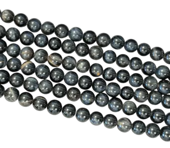 Olho de falcão contas AA 8mm em arame 40cm