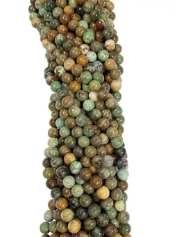 Contas de Opala Verde 8mm em arame 40cm
