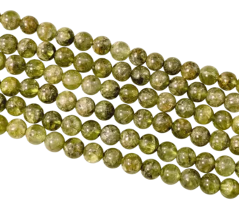 Fio de Contas Redondas de Peridoto A 5-6mm
