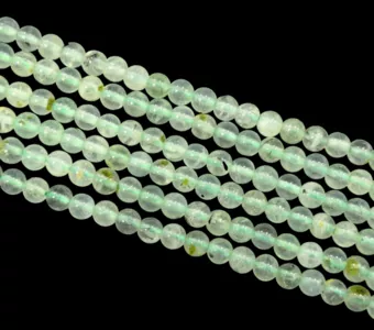 Contas Prehnite A+ 4.5mm em arame 40cm