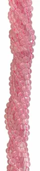 Fio de Contas Redondas de Quartzo Rosa A 10mm