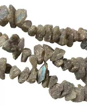Pedras de Labradorite A em bruto 13-20mm em arame 40cm