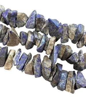 Lapis Lazuli em bruto 13-20mm em arame 40cm
