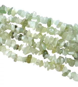 Chips de Jade Chinês A em fio 5-8mm 80cm
