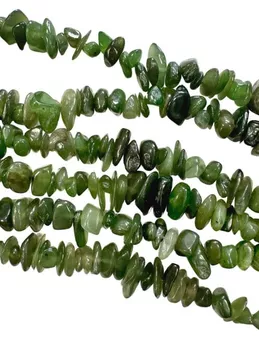 Nefrita de Jade Canadá AA com 5-8mm em arame 80cm