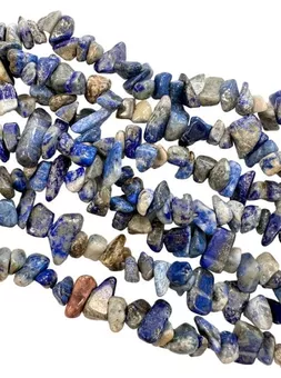 Lapis Lazuli Chips 5-8mm em arame 80cm
