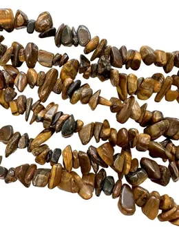Chips de olho de tigre A de 5 a 8 mm em fio de 80 cm.
