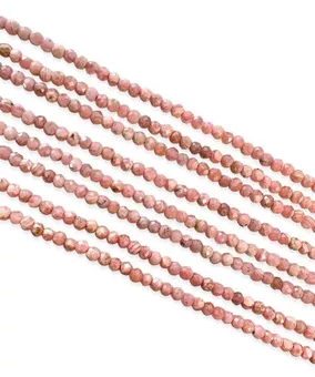 Rodocrosite Argentina Contas AA facetadas 3mm em arame 40cm