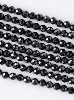 Contas facetadas Spinelle 3mm em arame 40cm