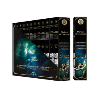 Incenso Smudge Stick Parfum de Gemmes Patchouli e Labradorite 20g