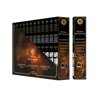 Incenso Smudge Stick Parfum de Gemmes Baunilha e Olho de Tigre 20g