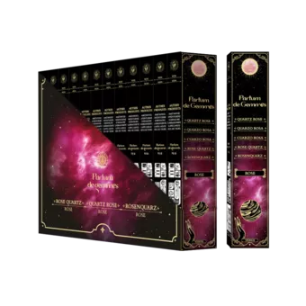 Incenso Smudge Stick Parfum de Gemmes Rosa e Quartzo Rosa 20g