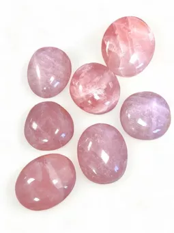 Quartzo Rosa Seixos AA Rolados 1Kg