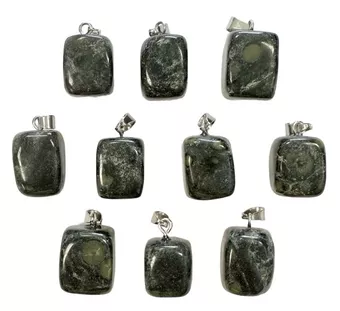 Pingente de Pedra Rolada Kambaba Jasper x10