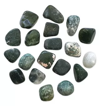 Ágata Musgo AB Pedras Roladas 2-3cm 250g