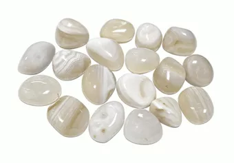 Ágata Branca A Pedras Rolantes 2-3 cm 250 g