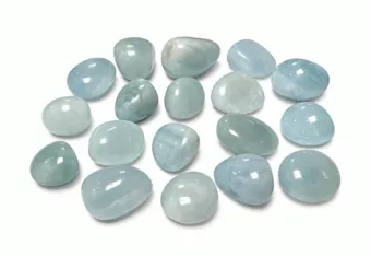 Água-marinha AA pedras roladas 2-3cm 250g