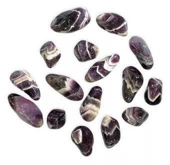 Ametista Listrada Zâmbia AA Pedras Roladas 2-3 cm 250 g