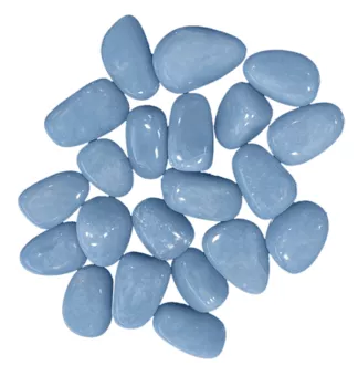 Angelite A pedras roladas 2-3cm 250g