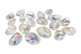 Quartzo Angel Aura A Pedras Roladas 2-3cm 250g