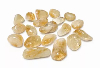 Citrino Aquecido AA Pedras Roladas 2-3 cm 250 g