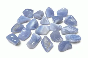 Calcedônia Azul Malawi AA Pedras Roladas 2-3 cm 250g