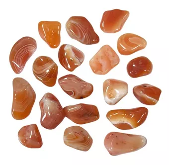 Carnelian Botswana A pedras laminadas 250g