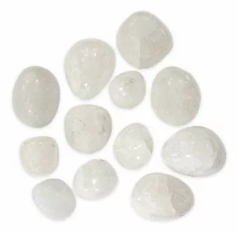 Cristal de Roche AB pedras laminadas 2-3cm 250g