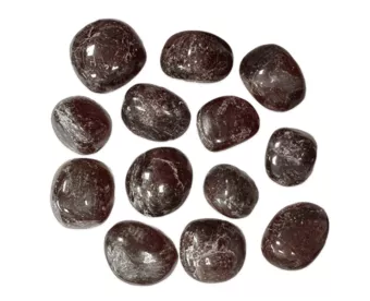 Pedras laminadas Red Garnet A 250g