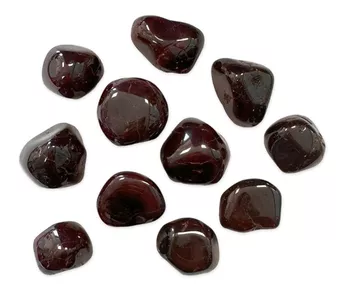 Pedras roladas de granada vermelha AA 250g