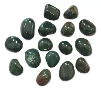 Jaspe heliotrópico Bloodstone A pedras laminadas 250g