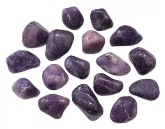 Pedras laminadas de lepidolite AA 250g