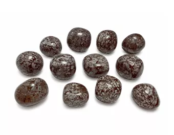 Obsidiana Floco de Neve Castanha A Pedras Roladas 2-3cm 250g