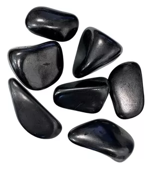 Pedras laminadas naturais de Shungite AA 250g