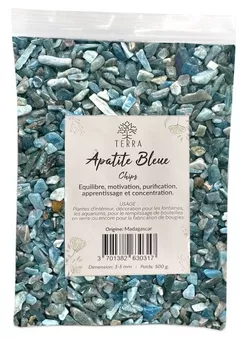 Apatite A+ Pedras naturais em lascas 3-5mm 500g