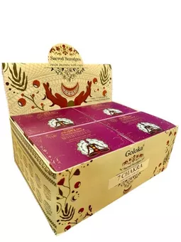 Pellets de carvão vegetal de Goloka com resina dos Sete Chakras