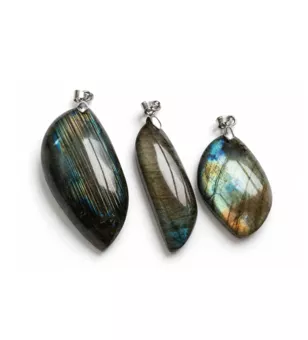 Pingentes de Labradorite AA Formas Livres x3