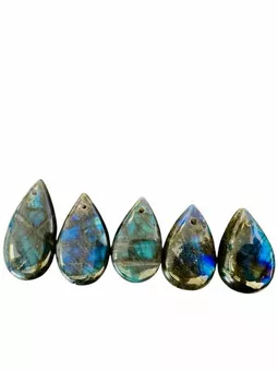 Pingente Labradorita Perfurado 5 pcs