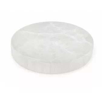 Placa Circular em Selenita 10cm