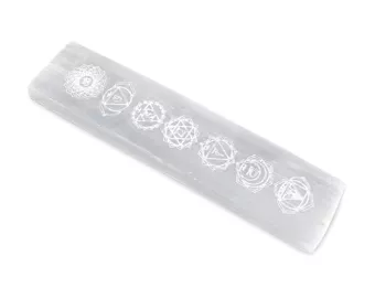 Régua de chakra de selenita, 15 cm, 100 g