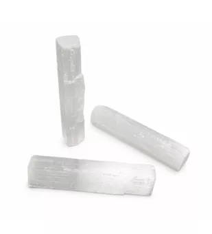 Bastões de Selenite Bruta x7 10cm 70g