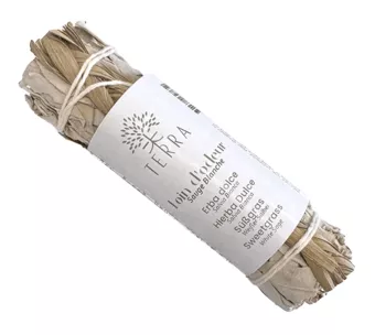 Feixe de sálvia branca da Califórnia e feno de erva-doce 25-30g 10cm