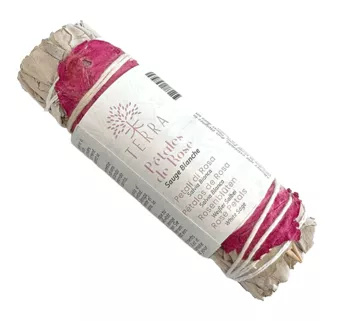 Salva Branca e Pétalas de Rosa Fagot 25-30gr 10cm