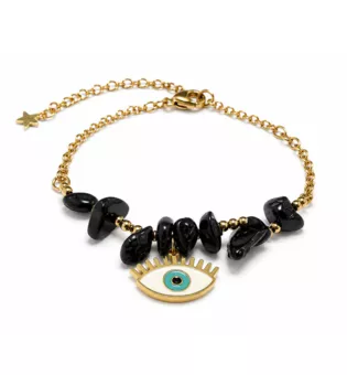 Pulseira de Proteção em Turmalina Negra A – Mau-Olhado