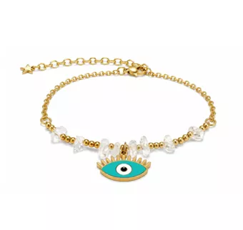 Pulseira de Proteção em Cristal de Rocha A – Mau-Olhado