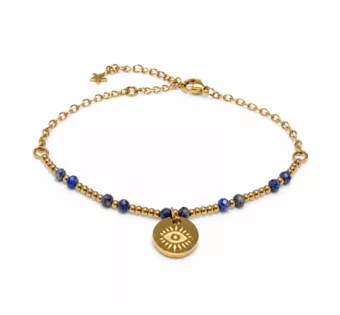 Pulseira de Proteção em Lápis-Lazúli A – Olho Protetor