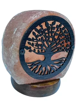 Lâmpada de sal Himalaya usb árvore da vida 11cm