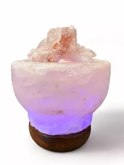 Lamparina de sal Himalaya usb Taça 9cm