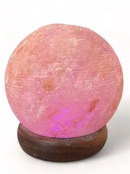 Lâmpada de sal Himalaya usb bola 9cm
