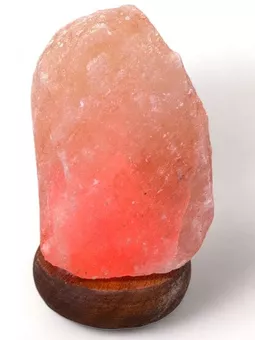 Candeeiro de sal Himalaya usb áspero 12cm
